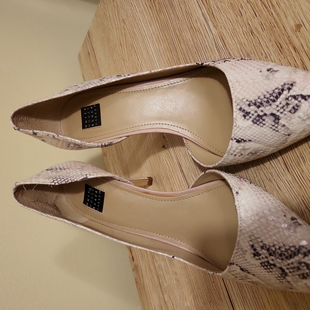 WHBM Snake Print Heels - Picture 5 of 6